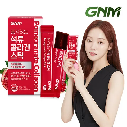[300달톤] 이성경 석류콜라겐젤리 스틱 1박스 총 15포 / 피쉬콜라겐펩타이드 석류즙