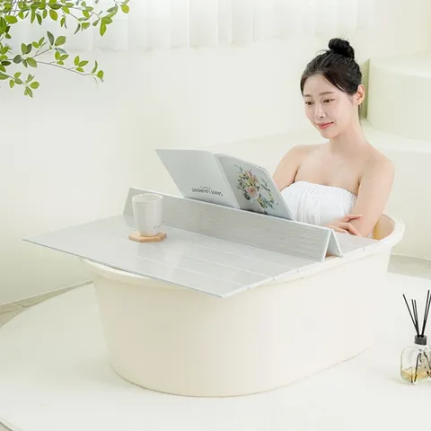 [그린센스] 이동식 반신욕조 마카롱 소형 배수구O