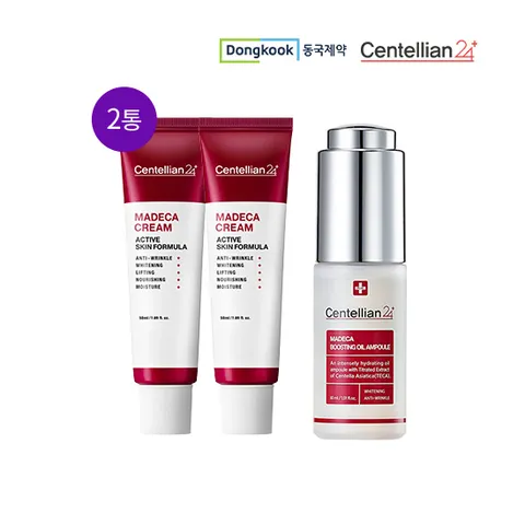 동국제약 최신상 마데카크림 시즌5 대용량2통+윤광앰플1통