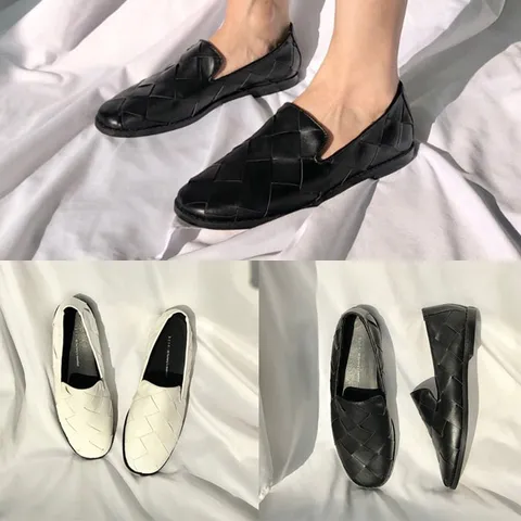 인트레치아토 발 편한 여성 플랫 로퍼 1cm