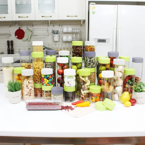 냉장고정리용기원형중형20개