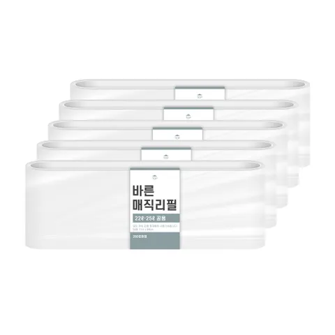 [바른]매직리필 22~25L 연속비닐매직캔280호환 5개