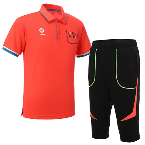 험멜 SSNHM_16 여름 2종세트 카라 반팔티+반바지