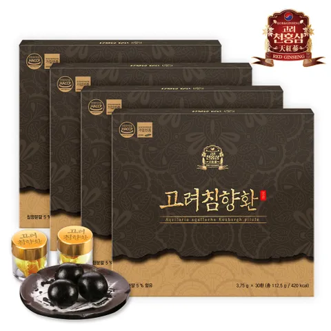 고려침향환 3.75g x 30환 x 4박스 + 쇼핑백