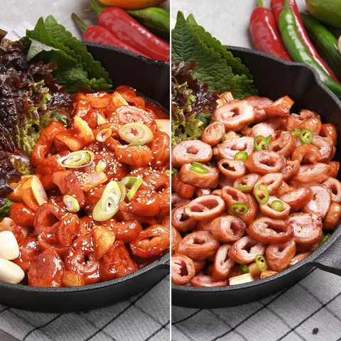 [국제식품]꾸브라 참나무 훈제막창300g+양념막창300g