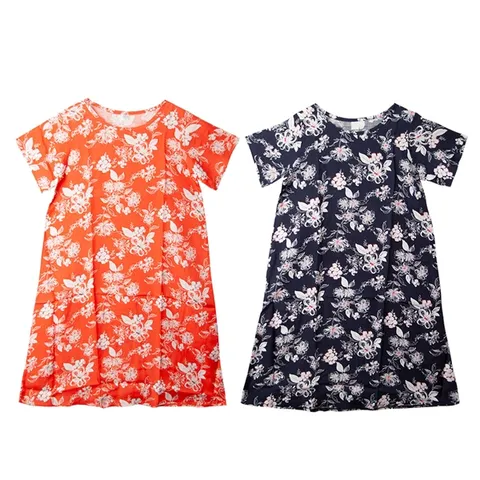 [하프클럽/TRY]여성 풍기인견 반팔 원피스