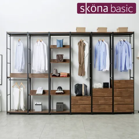 스코나베이직 레이즌 철재 600시스템 행거 6종 풀세트