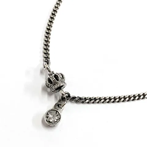 [실버문] 실버크라운 목걸이 전체925실버