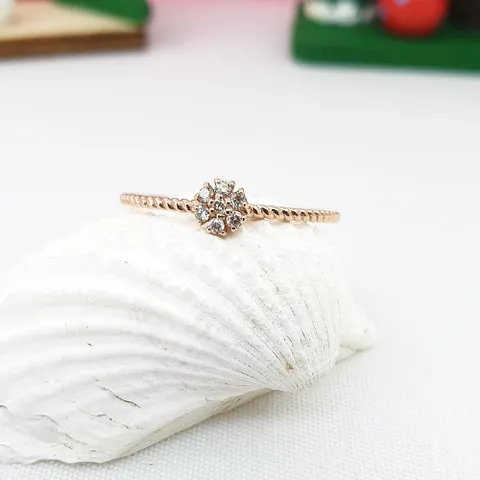 [현골드앤실버] 14k 꼬냑다이아 프로포즈 반지