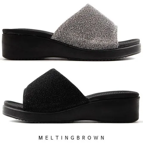 [하프클럽/멜팅브라운]여성사무실슬리퍼 직장인슬리퍼 여자통굽슬리퍼 GT02