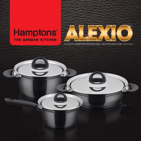 알렉시오 인덕션 냄비 3종 세트 편수 16cm + 양수 20cm + 전골 24cm