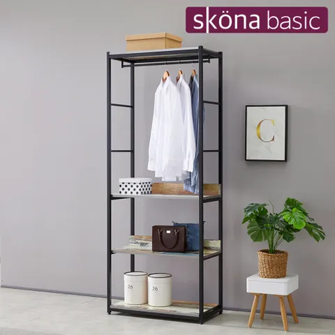 스코나베이직 레이즌 철재 800 3단 시스템 행거