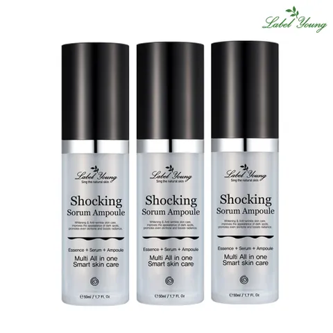 [라벨영] 주름개선 생기케어/에센스+세럼+앰플이 하나로 쇼킹소름앰플 2+1