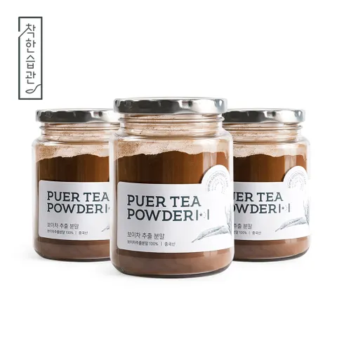 착한습관 보이차 분말 180g 3개