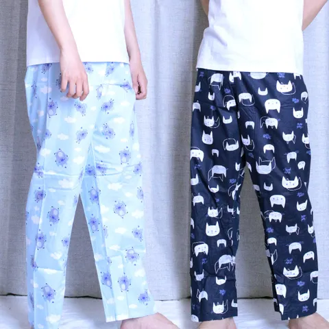 하이앤로우 홈웨어 남자 순면 9부 파자마 바지