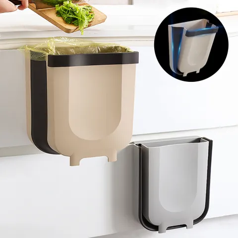 엘홈 다용도 도어훅 폴딩 접이식 쓰레기통 / 자바라 휴지통