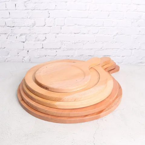 마호가니 홈 보드 원형 도마 5size