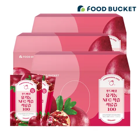 물 없이 착즙한 NFC유기농 석류즙 3박스