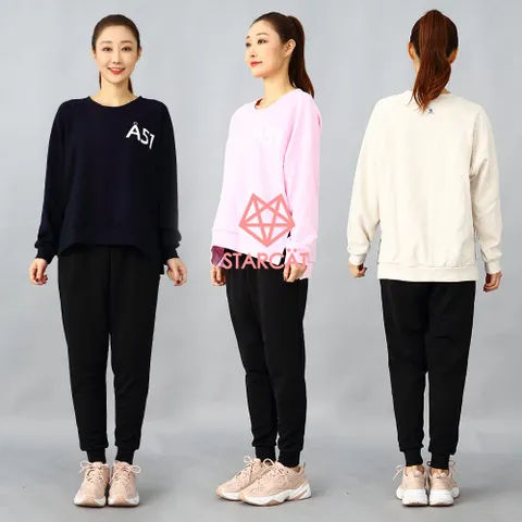 홈트 홈요가 필라테스운동복  루즈핏맨투맨 YOPT51P5