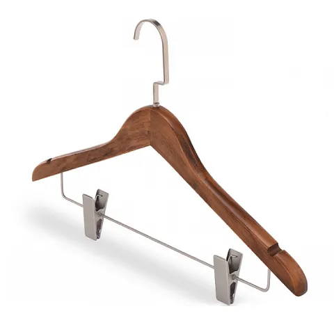 클래식 집게 상하의 원목 옷걸이/남녀 정장장옷걸이