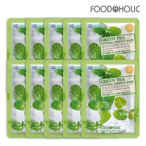 3D 녹차 내추럴에센스 마스크팩 10매