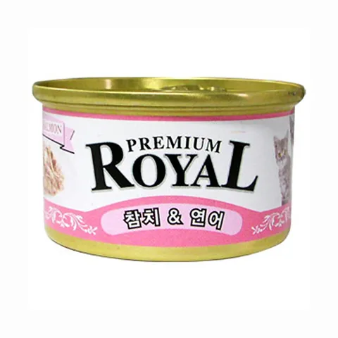 [세트]프리미엄 로얄 고양이캔[참치/연어]85gX24개
