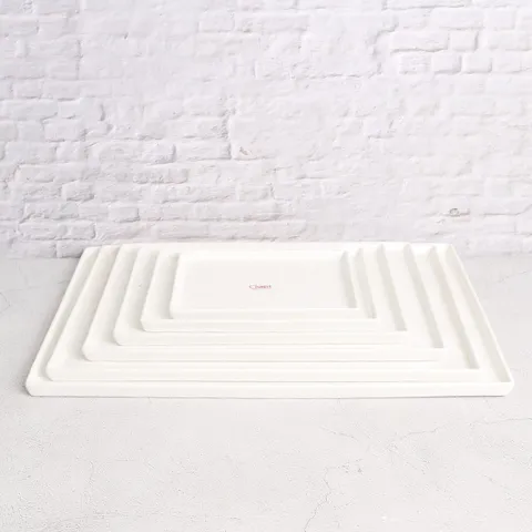 크레아트 낮은 직사각 접시 6size