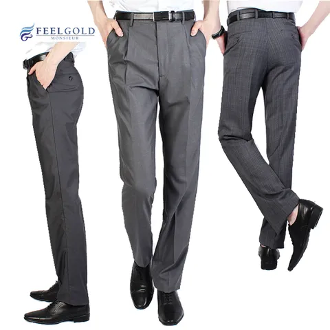C80-1nC981-1 여름솔리드패턴 신사원턱정장팬츠