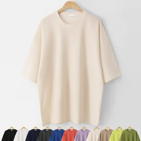 [MNC] 라벤더 엠보 오버핏반팔티 MDVT758LW