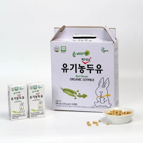 [삼육]바리의꿈 해조칼슘 유기농 비건두유 190ml x64개입/HACCP