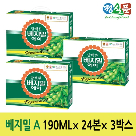 담백한 베지밀 A 190ml x 72팩