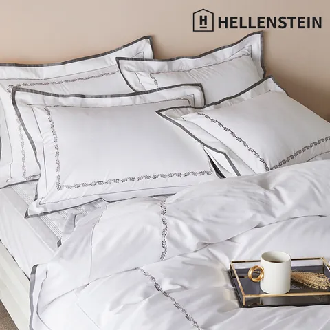 이집트코튼 리프자수 이불커버 세트 S/Q/K