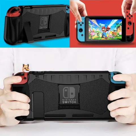 닌텐도 스위치 컬러 카본 TPU 실리콘 보호커버 케이스
