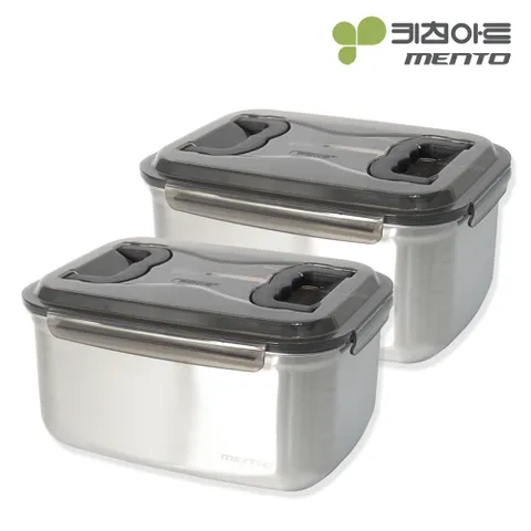 키친아트 멘토 김치통 5호 9.5L 2종 세트