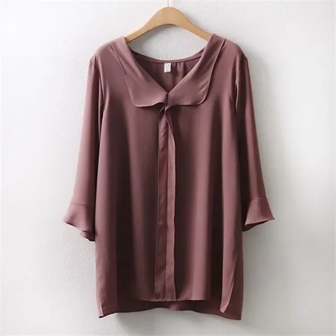 [하프클럽/아이우먼]아이우먼 7부 쉬폰 블라우스 DB5164M904 빅사이즈