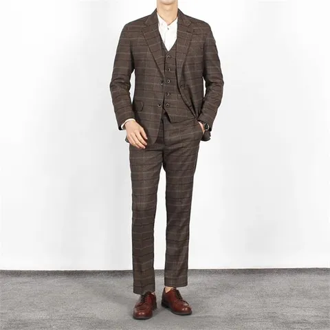 [하프클럽/세컨에디션]모던 브리티쉬 체크 정장세트