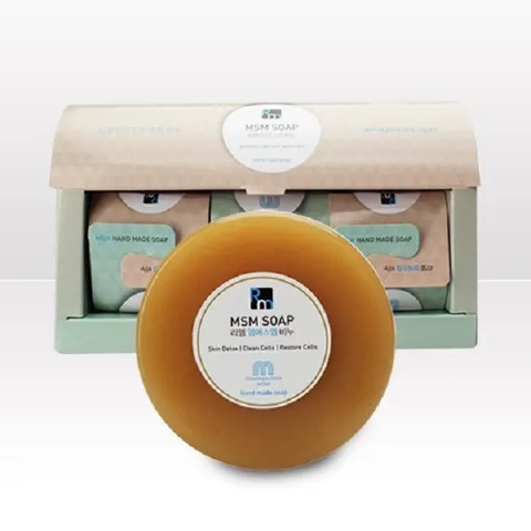 지니케어 리엠 MSM화장품 고급 비누 세트3개 + 비누홀더