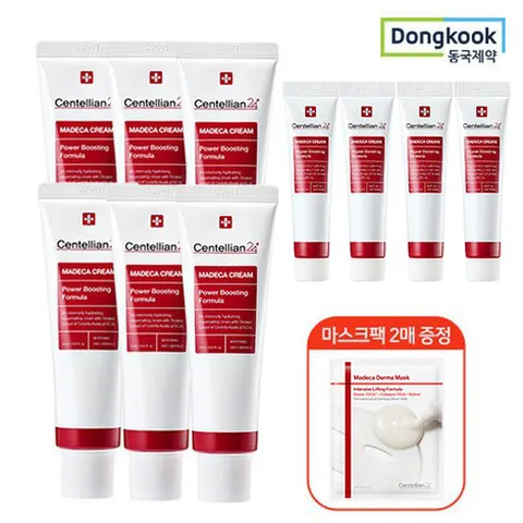 [CJ단독] 마데카 크림 파워 부스팅 포뮬러 50ml 6개+15ml 4개+인텐시브 마스크팩 2매