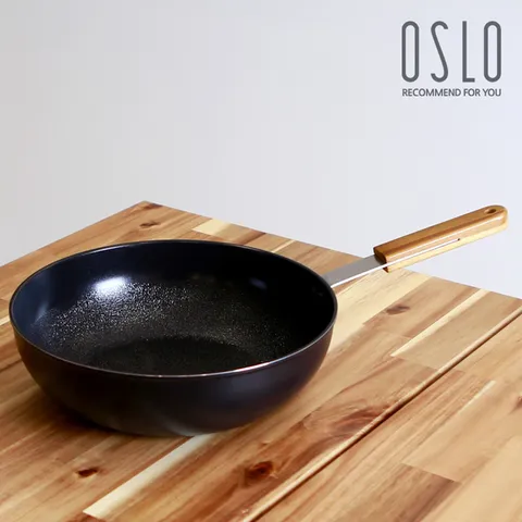 오슬로 IH 인덕션 우드핸들 궁중팬 28cm