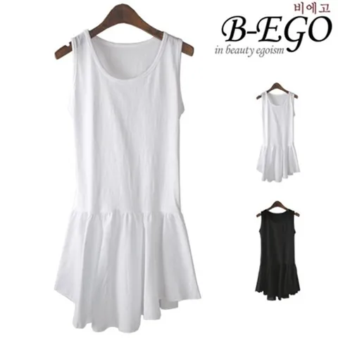 [하프클럽/비에고]297BG_아사프릴 이너 원피스