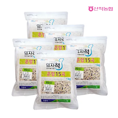 산척 엄지척잡곡 혼합15곡1kgx5팩