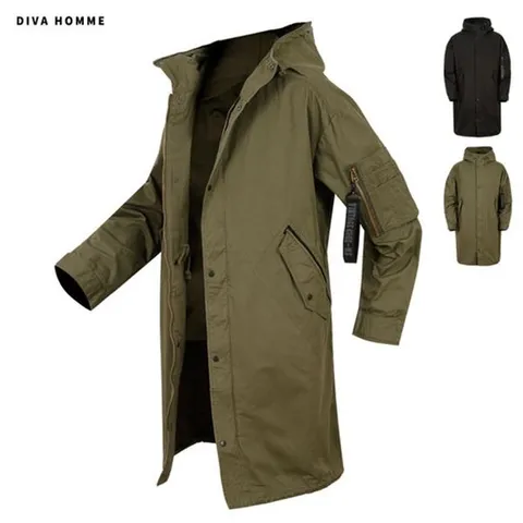 [하프클럽/디바옴므]오버핏 후드 코튼 야상 점퍼