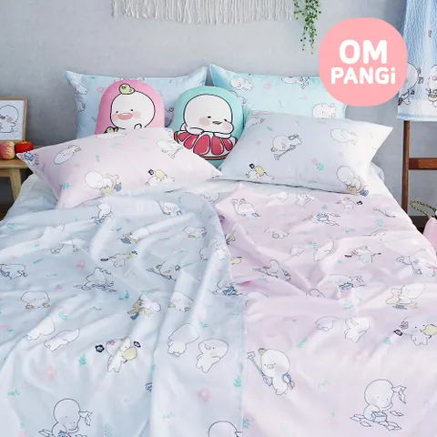 포그나미 옴팡이 풍기인견 여름 홑이불세트 SS + 패드