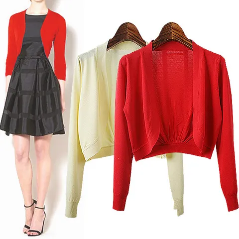 3324B 리본 볼레로 카디건