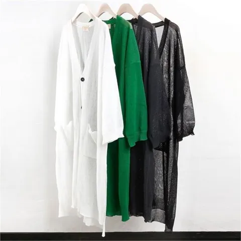 [하프클럽/아이우먼]빅사이즈 2418L907 비치 로브 가디건 RM