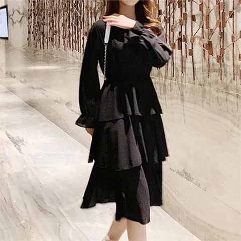 [하프클럽/드레스날다]왈츠 리본 스트랩 캉캉 롱 원피스mops1306