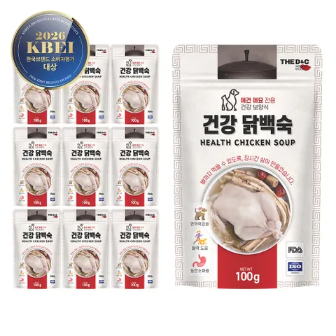 강아지 건강 보양식 닭백숙100g 1박스(10개입)