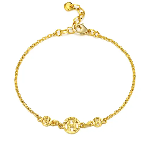 순금 24K 이니셜 체인 팔찌 7.5g