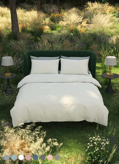 [파코홈] 굿메이드 300T 60수샤틴 홑겹이불커버 침구세트SS/Q/SK_(8color)