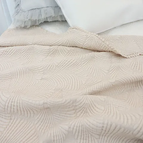 레브라이프 레이스누빔 풍기인견 삼중직 여름이불 겸 패드 베이지